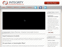 Tablet Screenshot of integritycatservices.com